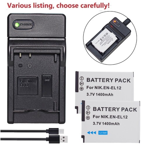 El12 battery charger for - en-el12, or