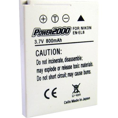 Power2000 el8 rechargeable - en-el8,